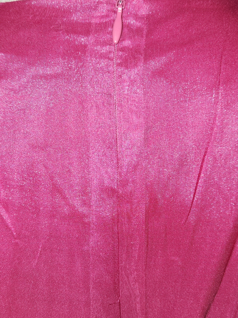 ANDREE BY UNIT Fuchsia Satin Dress - Picture 3 of 4